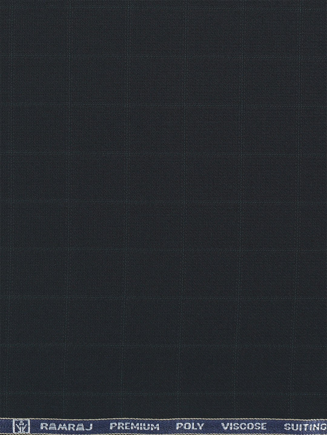 Poly-Viscose Blue Checked Pants Fabric Happy Days