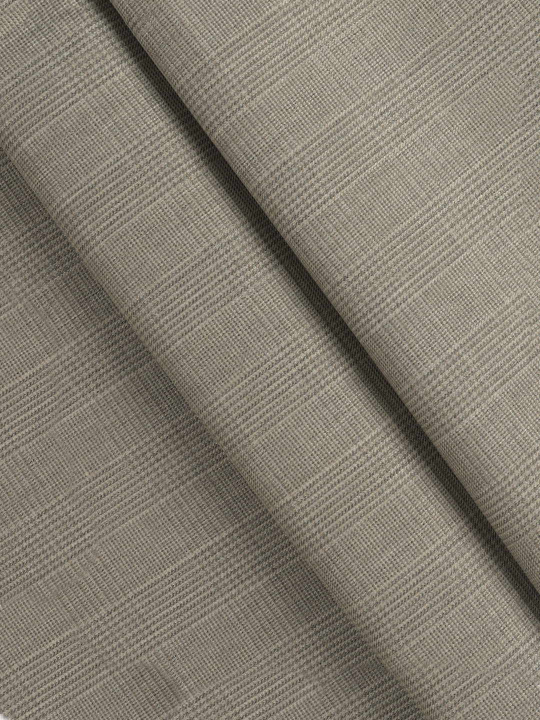Premium Australian Merino Wool Blended Self Design Steel Grey Suiting Fabric Mark Wool