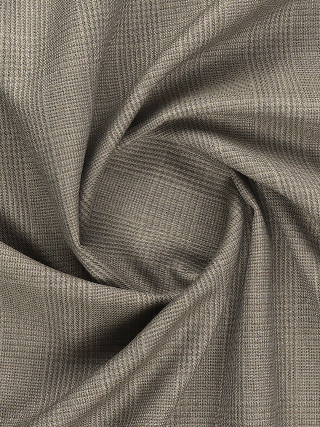 Premium Australian Merino Wool Blended Self Design Steel Grey Suiting Fabric Mark Wool