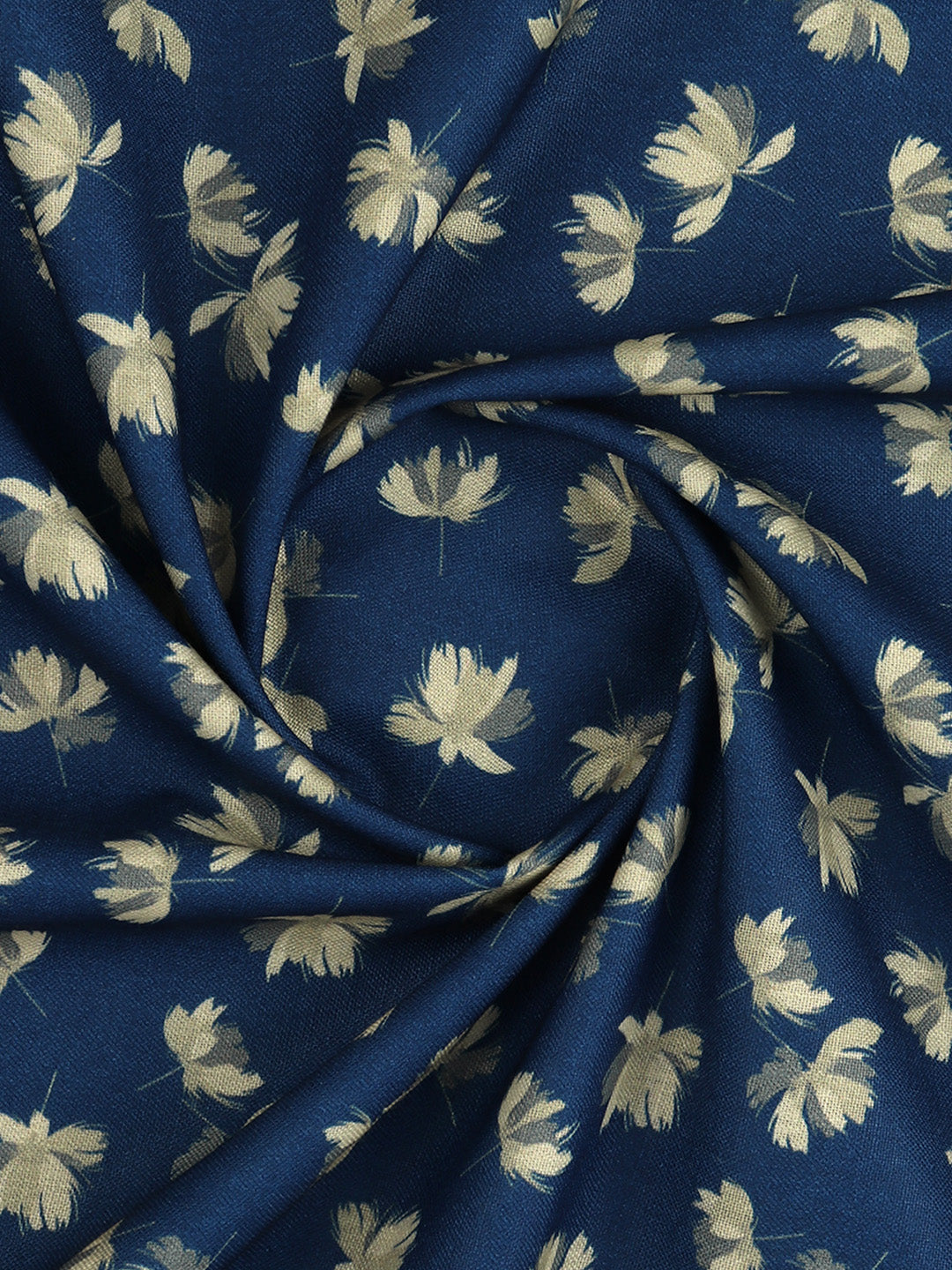 Men Cotton Rich Printed Shirt Fabric Dark Blue Galaxy Art