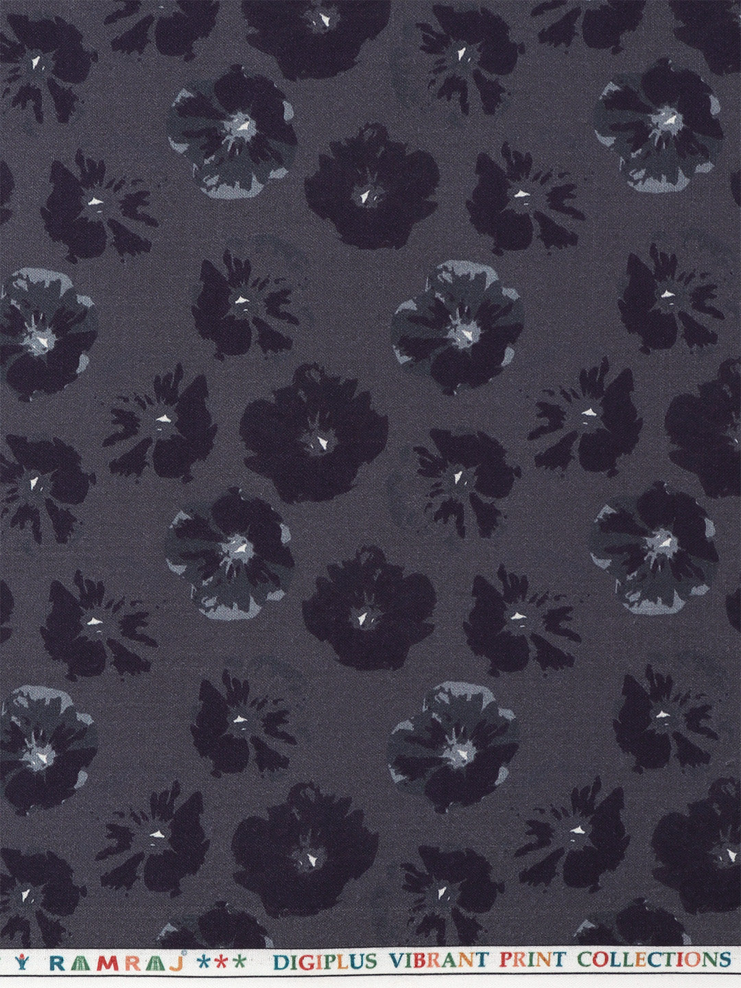 Men Cotton Rich Printed Shirt Fabric Grey Galaxy Art