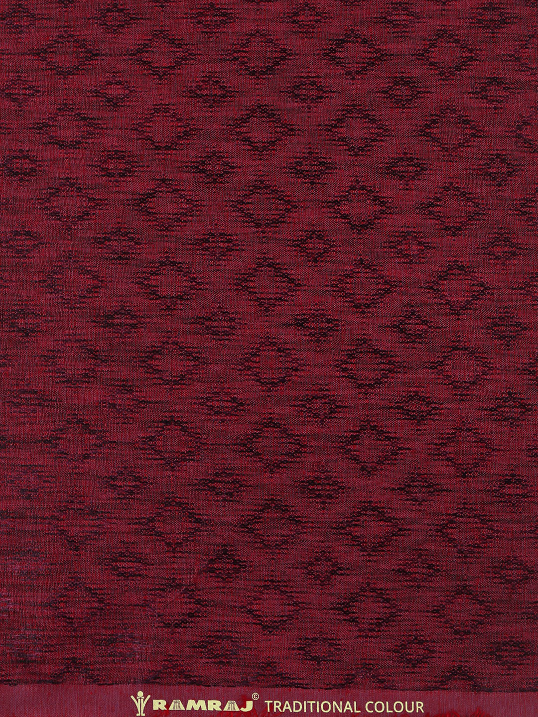 Cotton Rich Self Design Maroon Shirt Fabric High Style