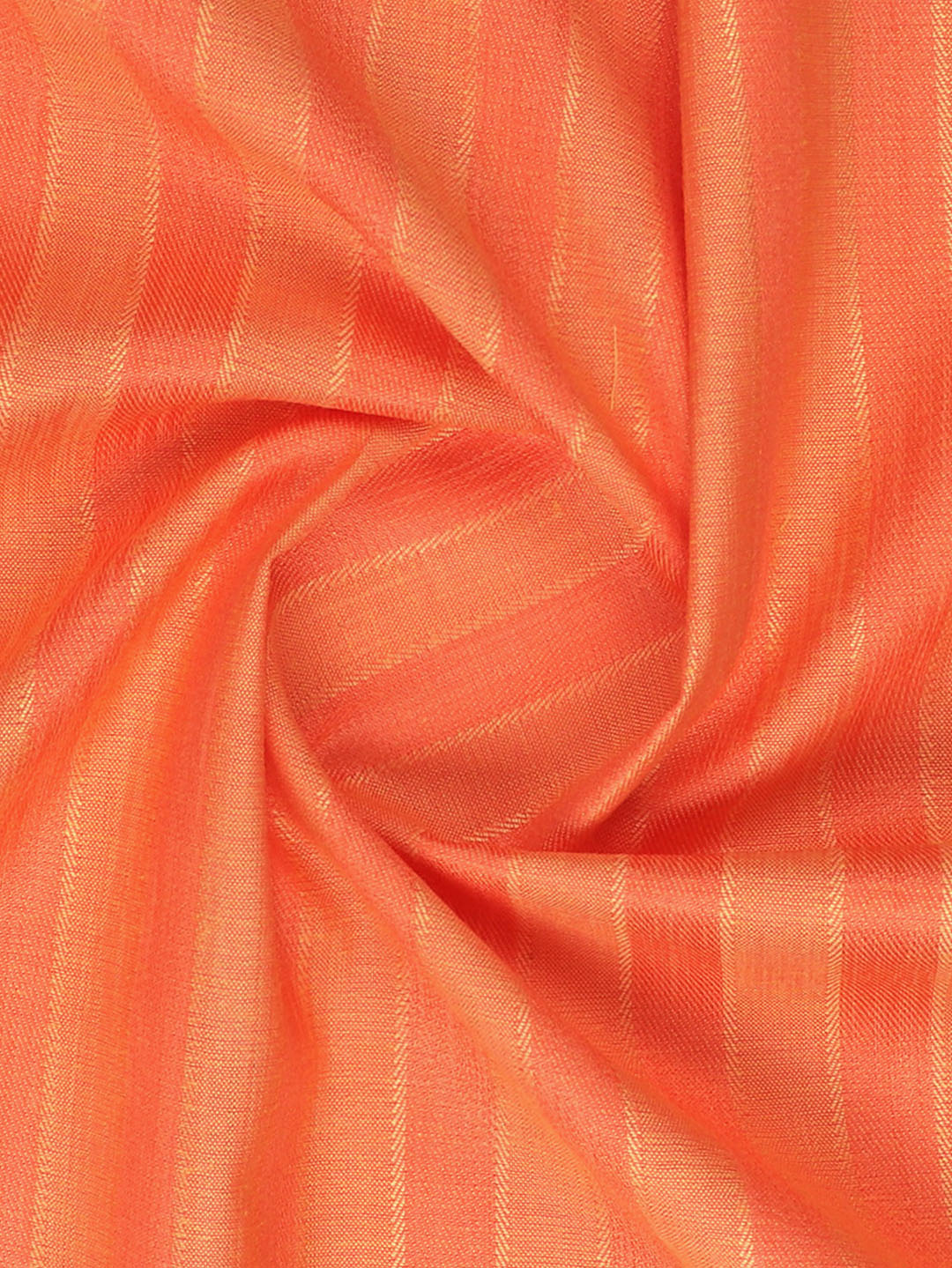 Cotton Rich Striped Shirt Fabric Orange High Style