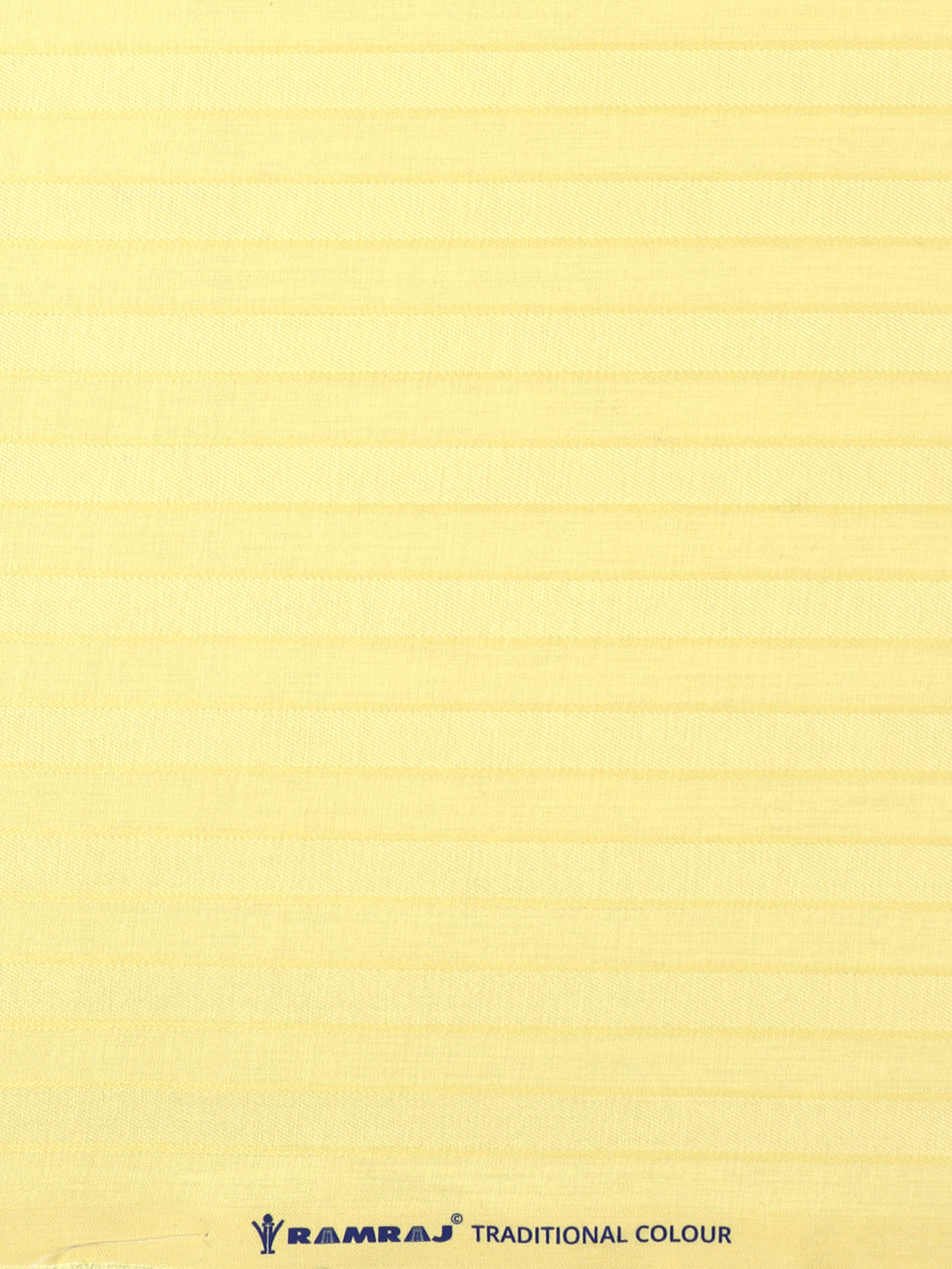 Cotton Rich Yellow Self design Shirting Fabric Hi-Tech