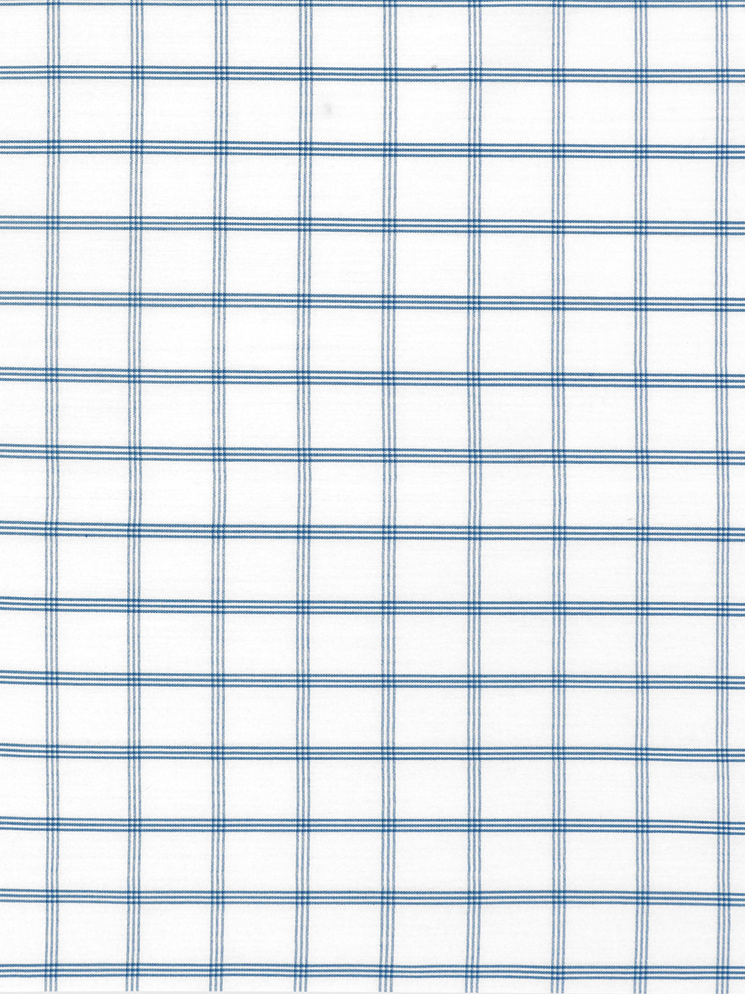 Mens Cotton Rich White with Blue Checked Shirt Fabric High Style