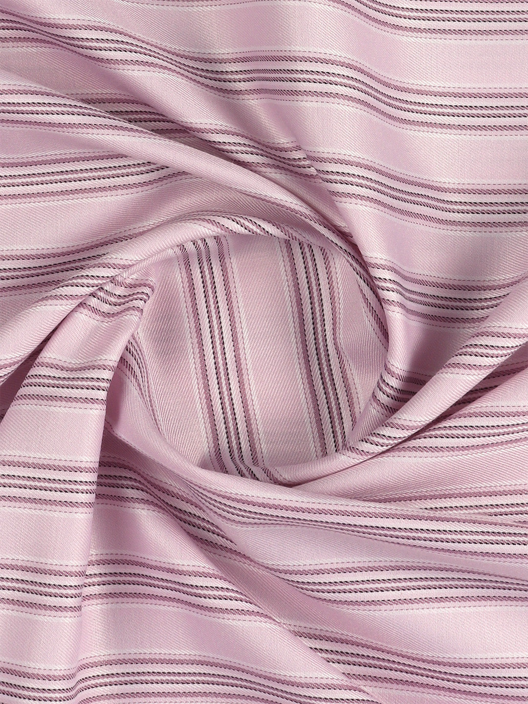 Men's Cotton Blend Striped Shirt Fabric Lavender High Style