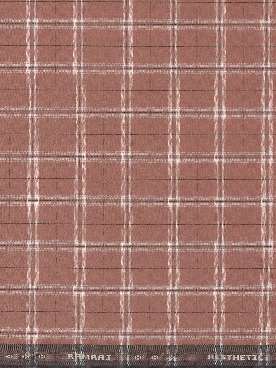 Men Cotton Rich Checked Shirt Fabric Pale Purple High Style