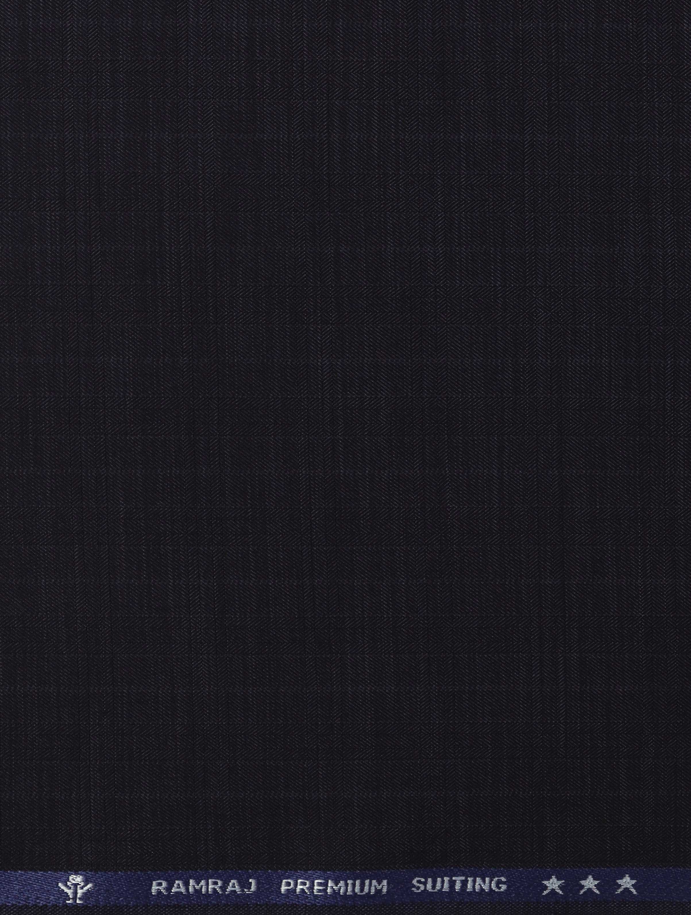 Cotton Navy Colour Checked Pants Fabric Happy Days