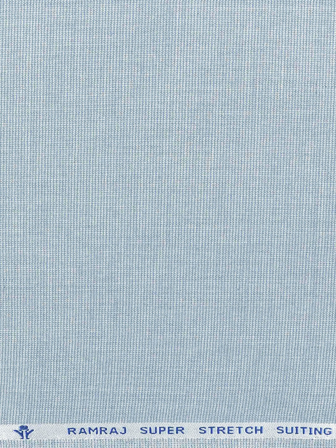 Men  Cotton Blended Pants Fabric Light Blue Chronicle Bit