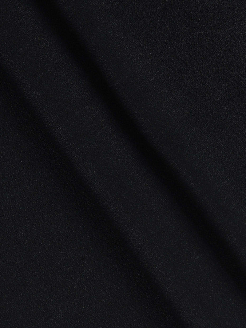 Comfortable Stretch Dark Black Plain Pants Fabric ICLE Stretch