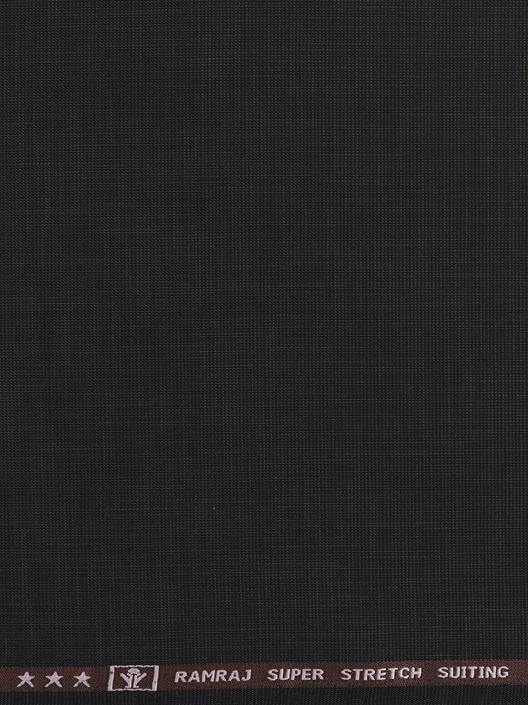 Men Poly Viscose Blend Suiting Fabric Brown Enable Stretch