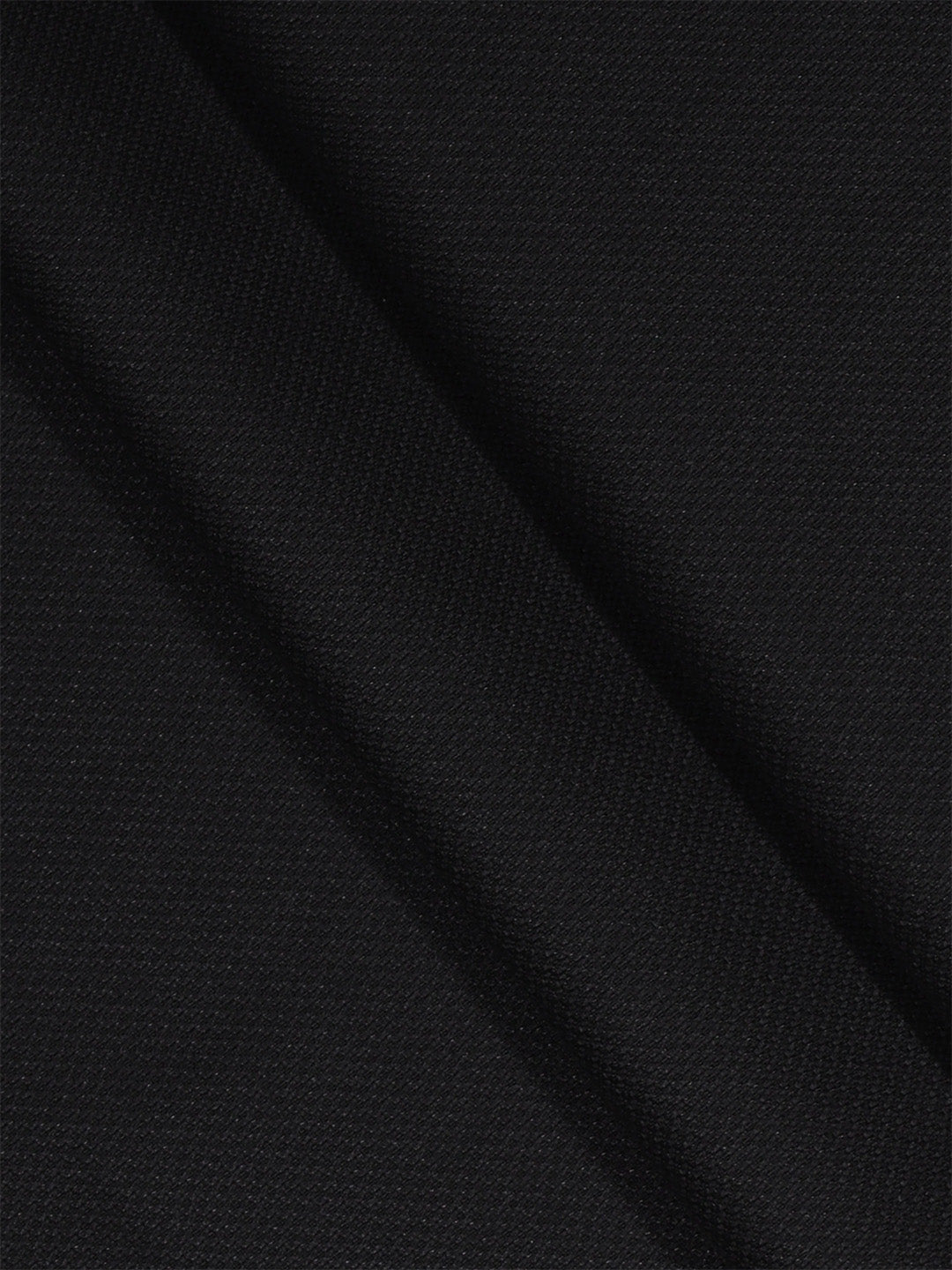 Men Poly Viscose Blend Suiting Fabric Black Enable Stretch