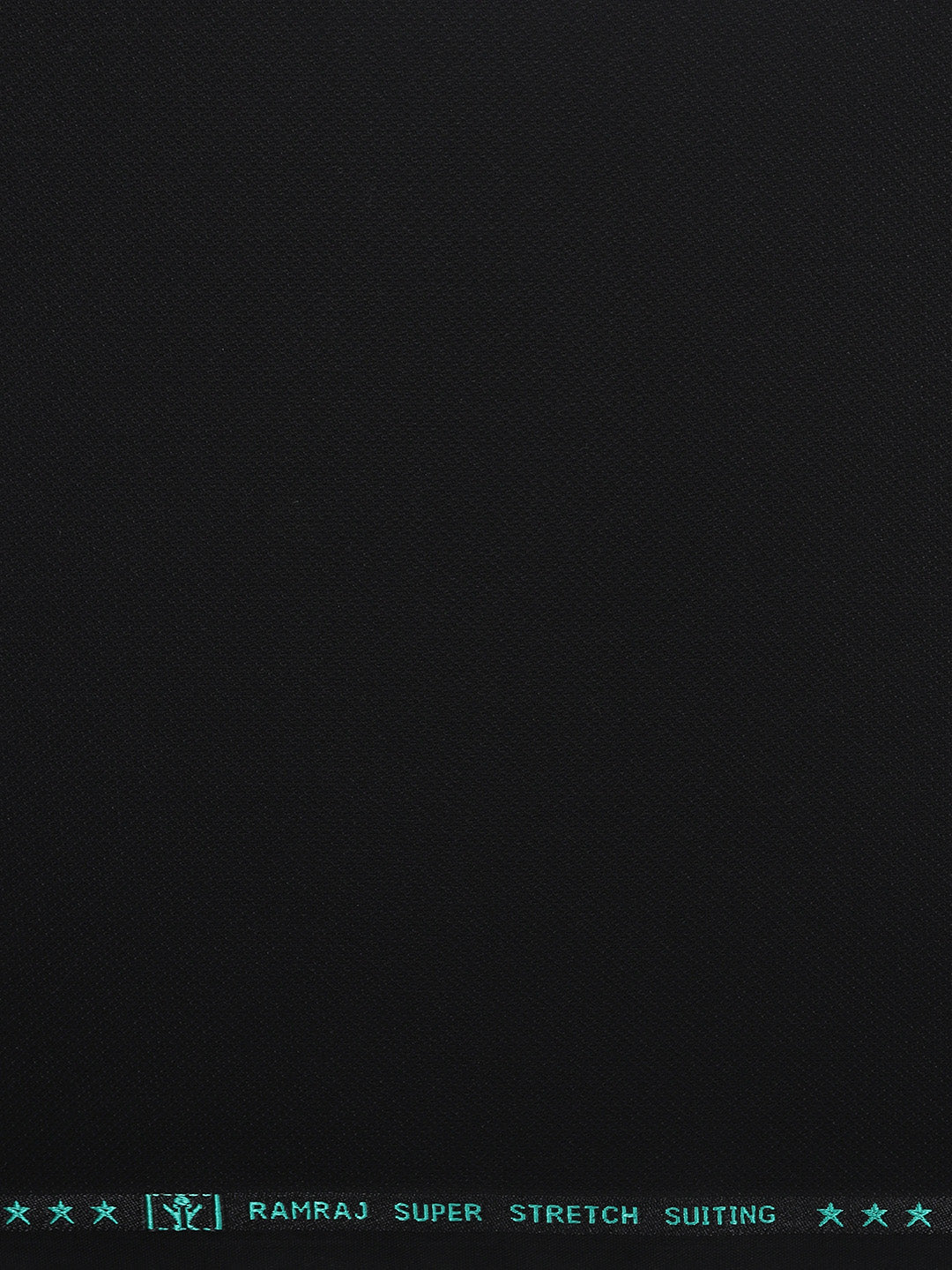 Men Poly Viscose Blend Suiting Fabric Black Enable Stretch