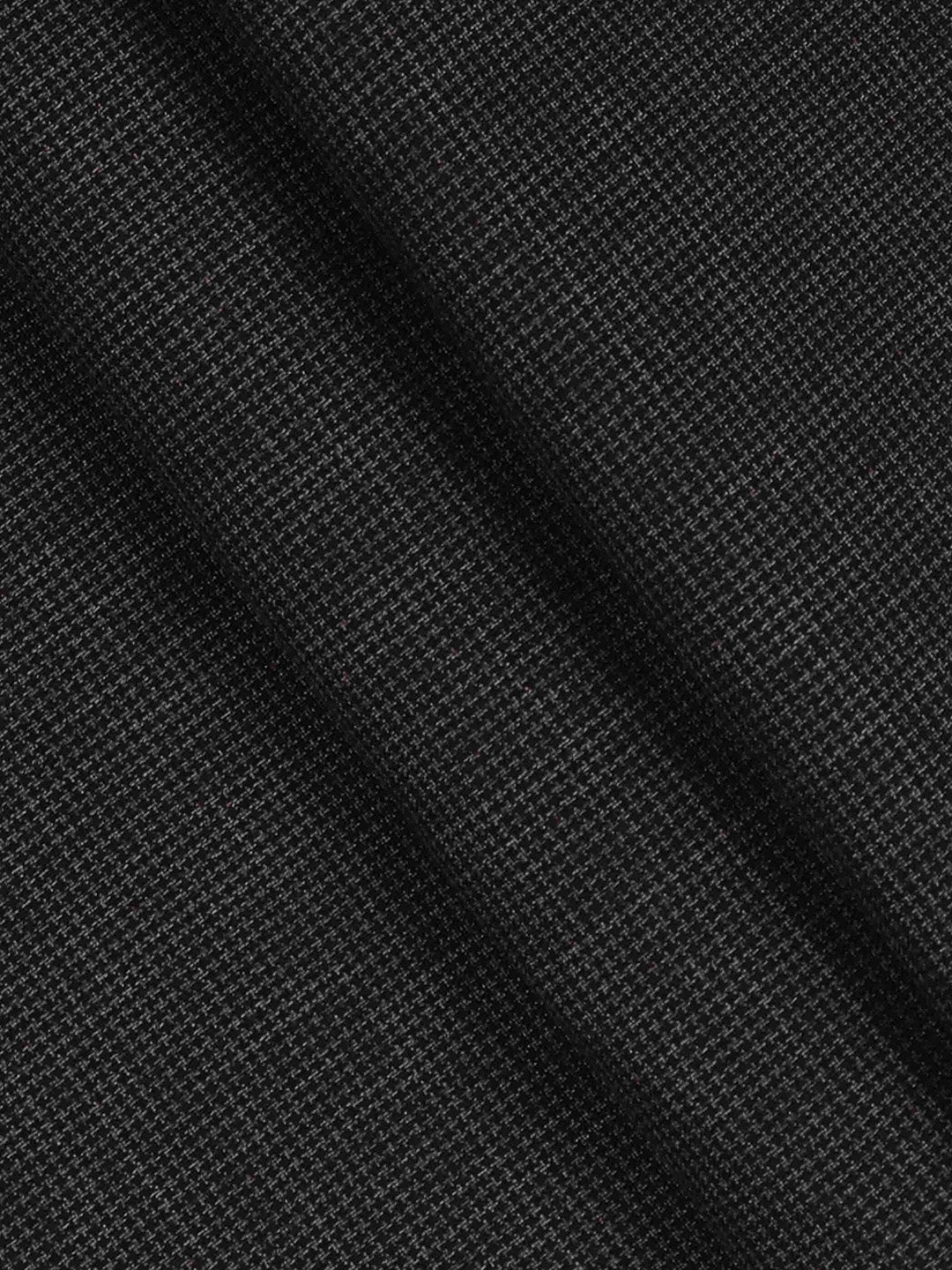 Premium Australian Merino Wool Blended Colour Checked Pants Fabric Dark Grey Mark Wool-Pattern view