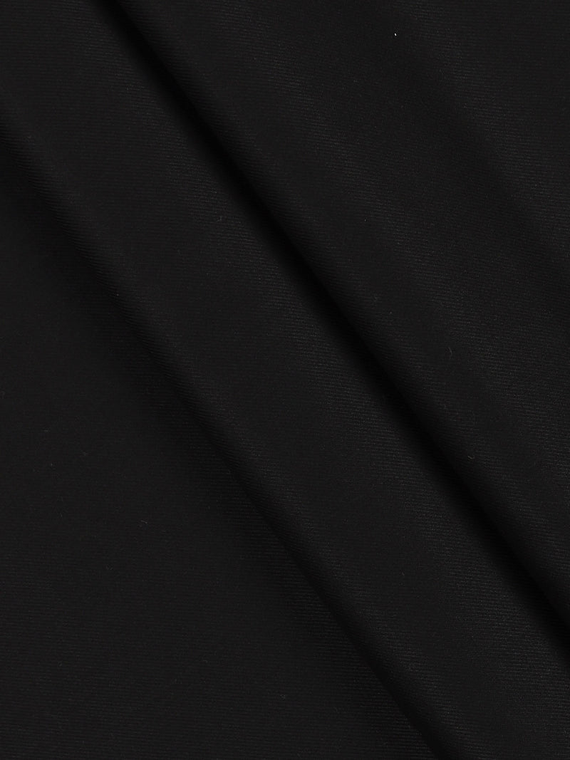 Premium Wool Blended Colour Plain Pants Fabric Black Joy Wool