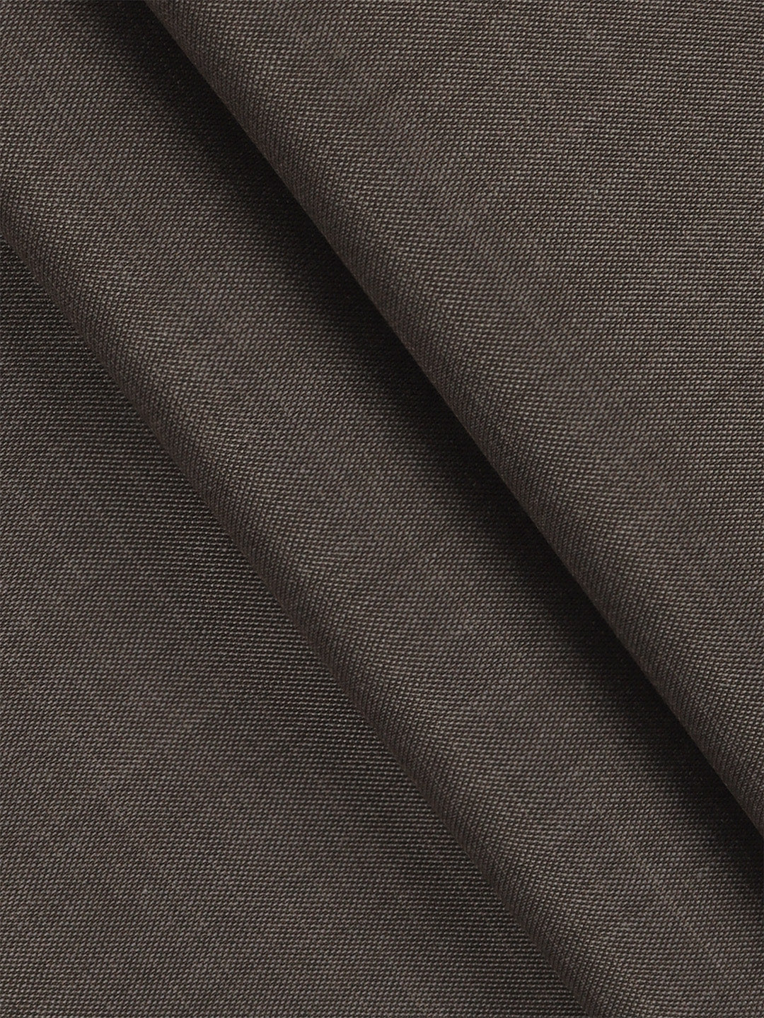 Poly Viscose Stretch Brown Plain Suiting Fabric Miracle