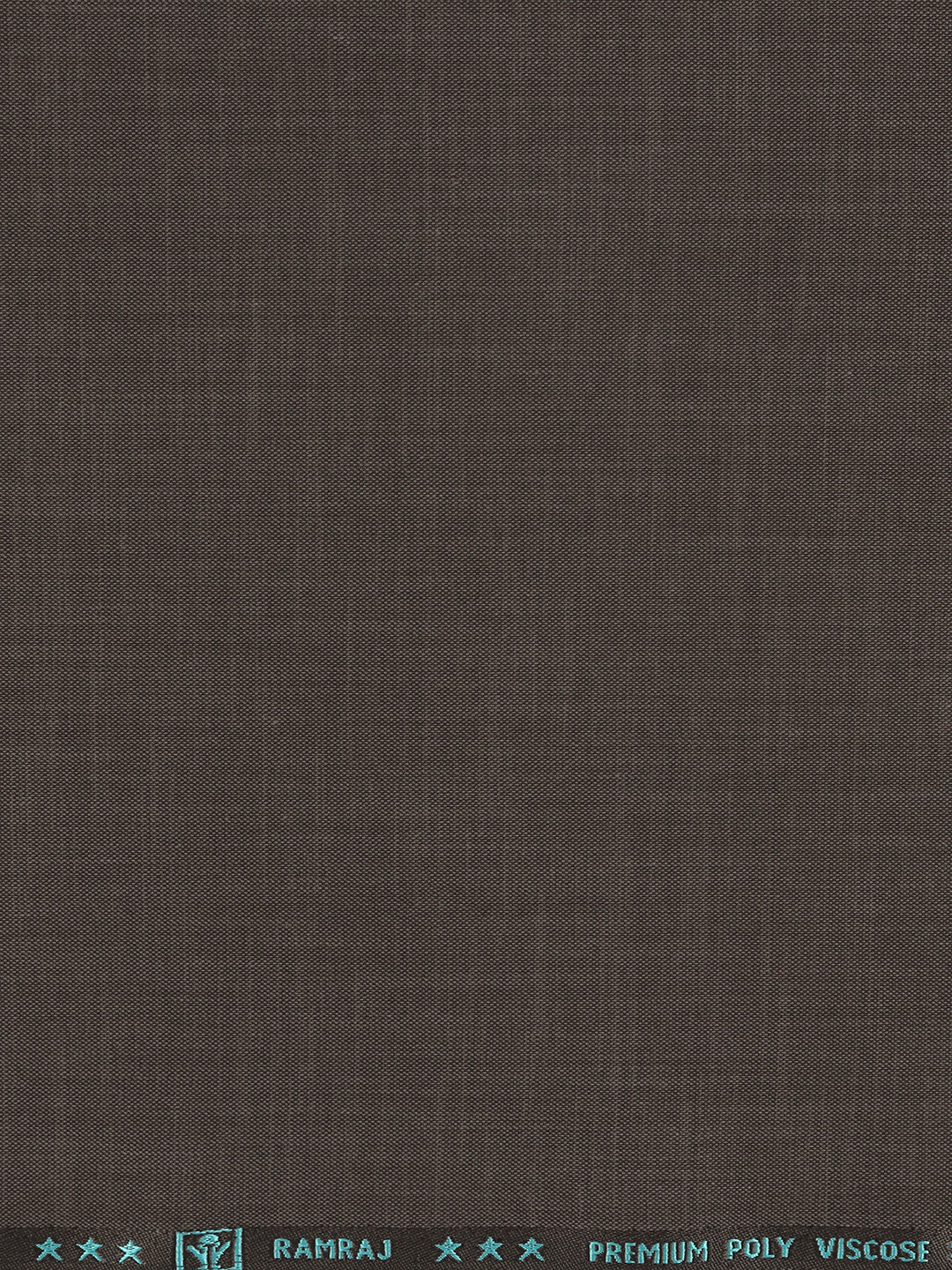 Poly Viscose Stretch Brown Plain Suiting Fabric Miracle