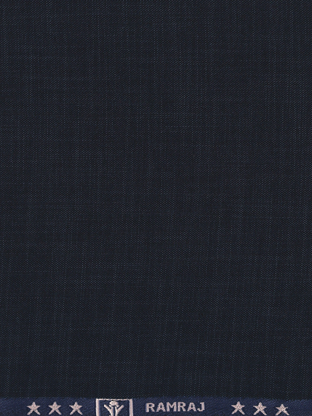 Poly Viscose Stretch Dark Blue Plain Suiting Fabric Miracle