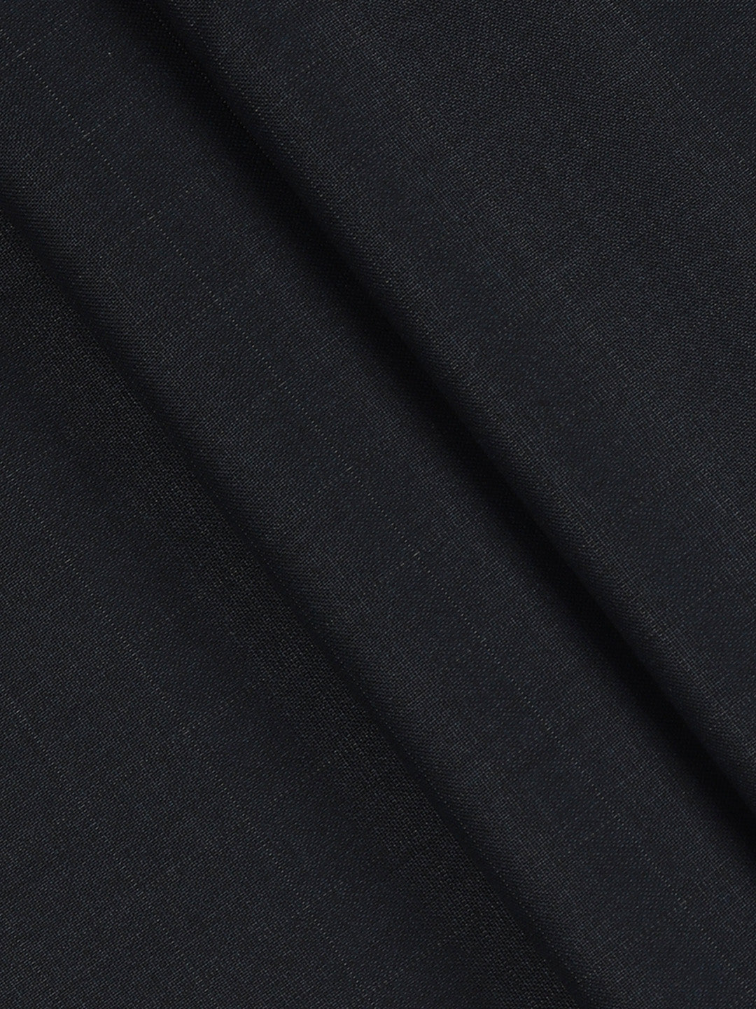 Poly Viscose Stretch Navy Blue Checked Suiting Fabric Enable