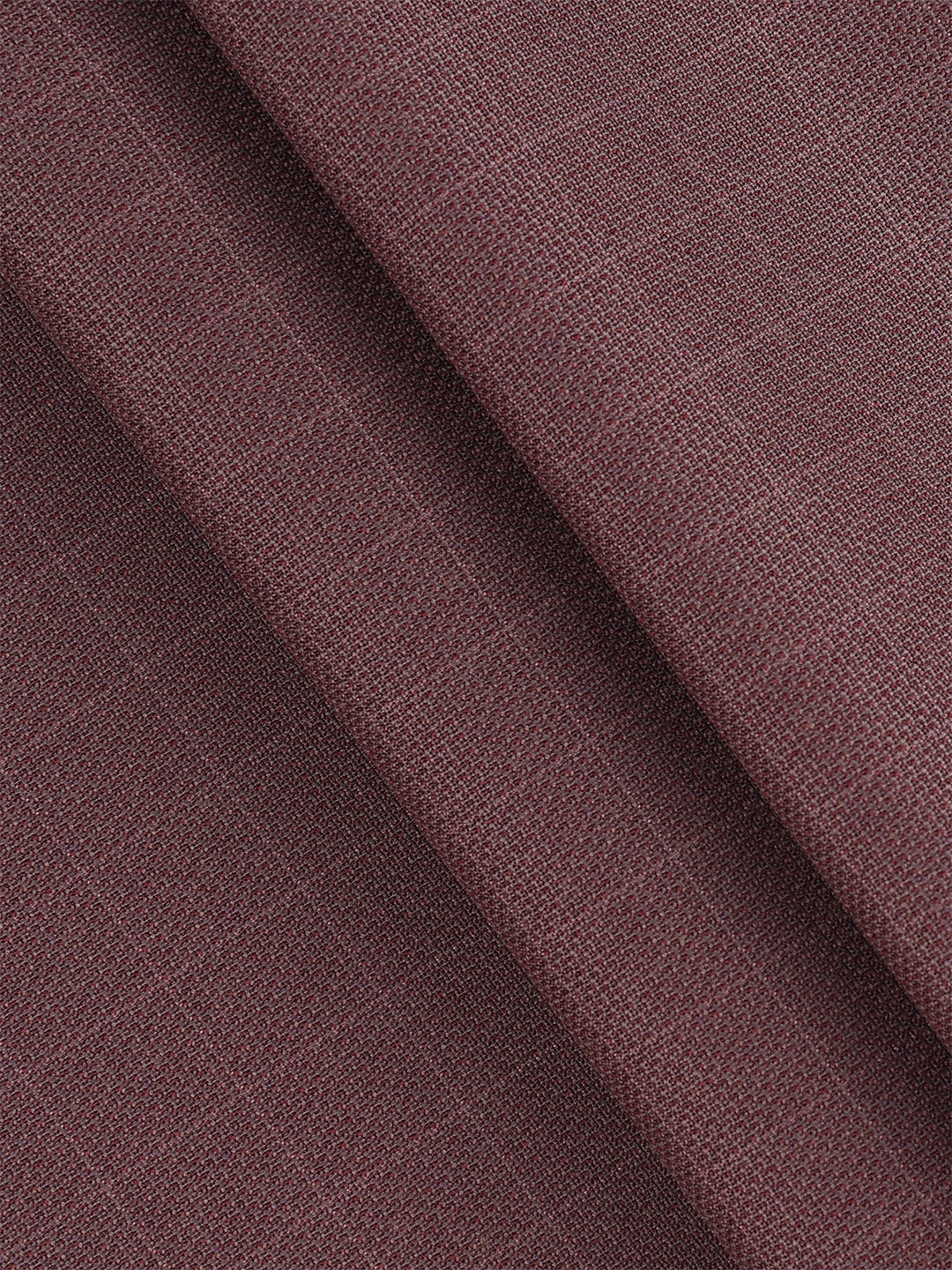 Men Poly Viscose Blend Maroon Stretch Pants Fabric Miracle