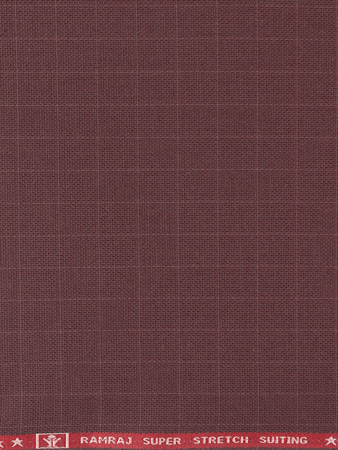 Men Poly Viscose Blend Maroon Stretch Pants Fabric Miracle