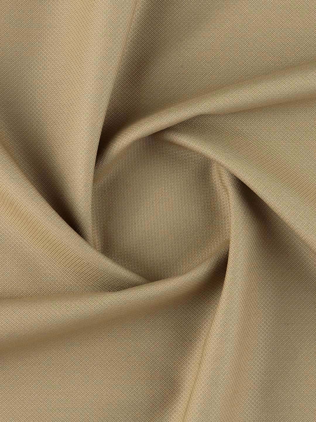 Poly Viscose Light Brown Self Design Suiting Fabric ALL Days