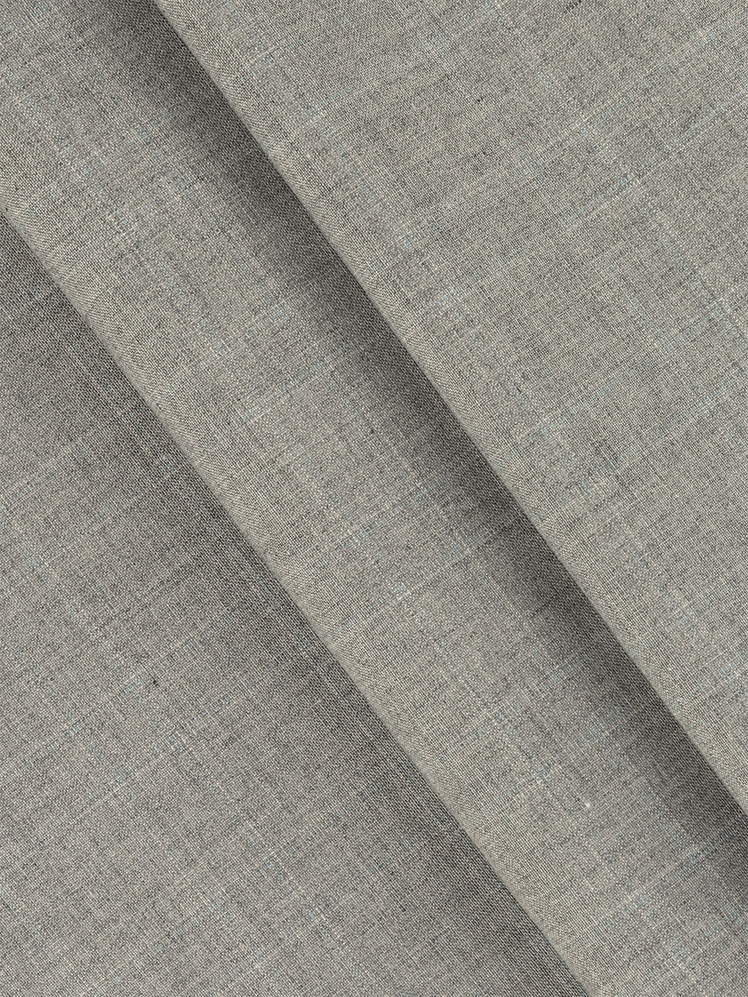 Poly Viscose Checked Suiting Fabric Ash Grey Golden Days