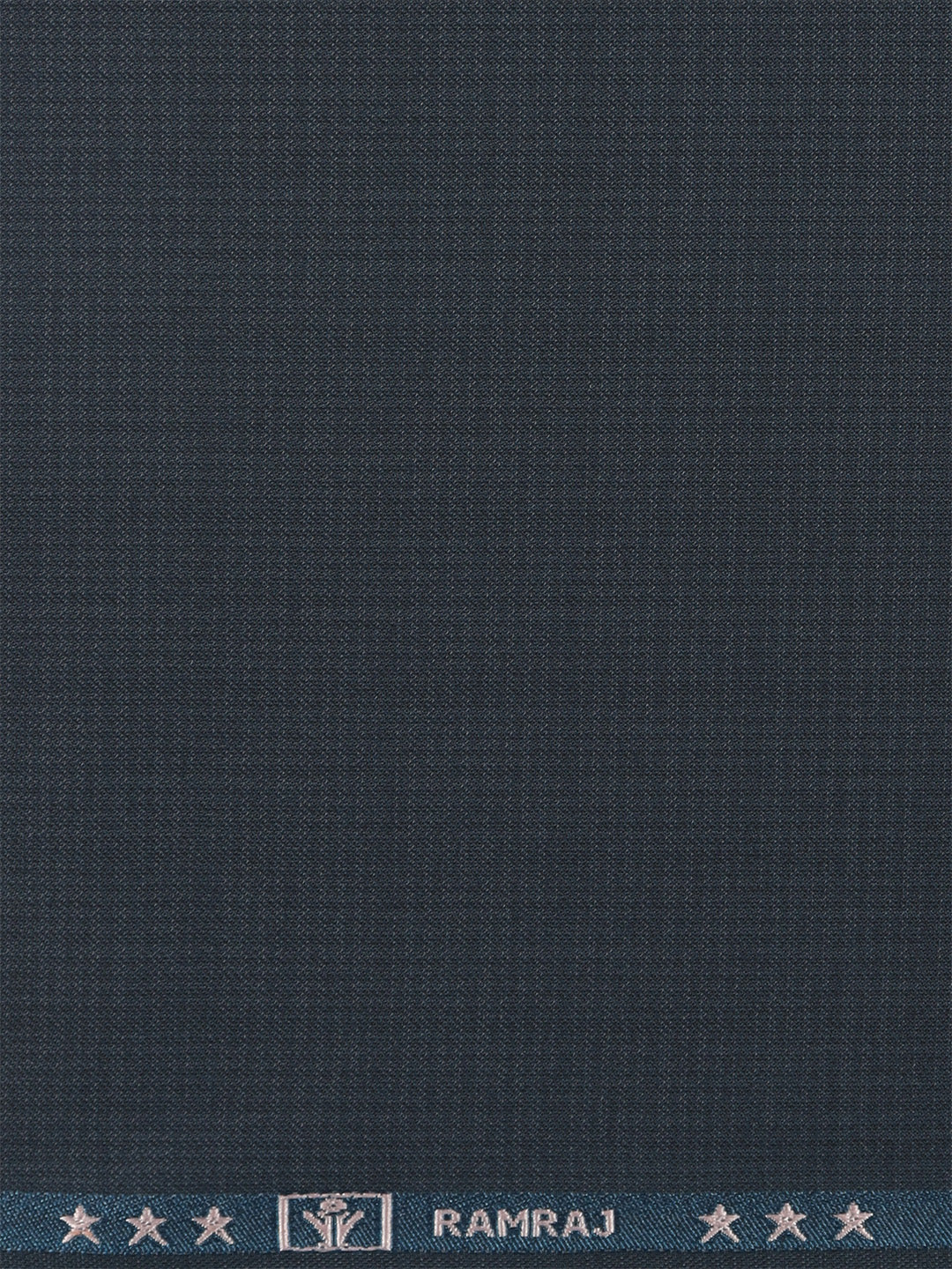 Poly Viscose Dark Blue Self Design Pants Fabric Fun Days
