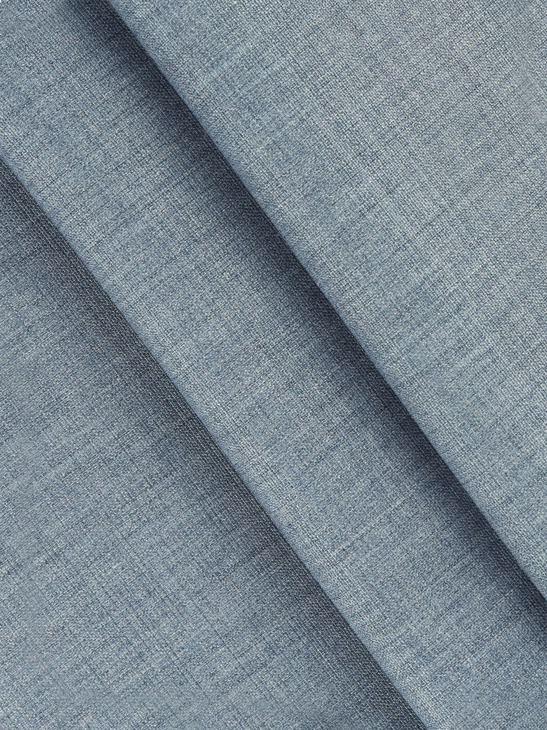 Men Poly Viscose Blend Plain Pants Fabric Light Blue Golden Days