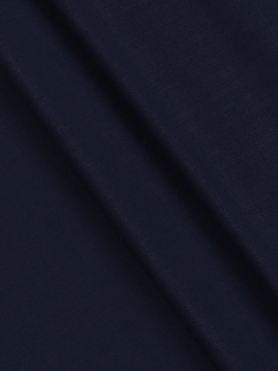 Premium Wool Blended Blue Colour Plain Pants Fabric Joy Wool