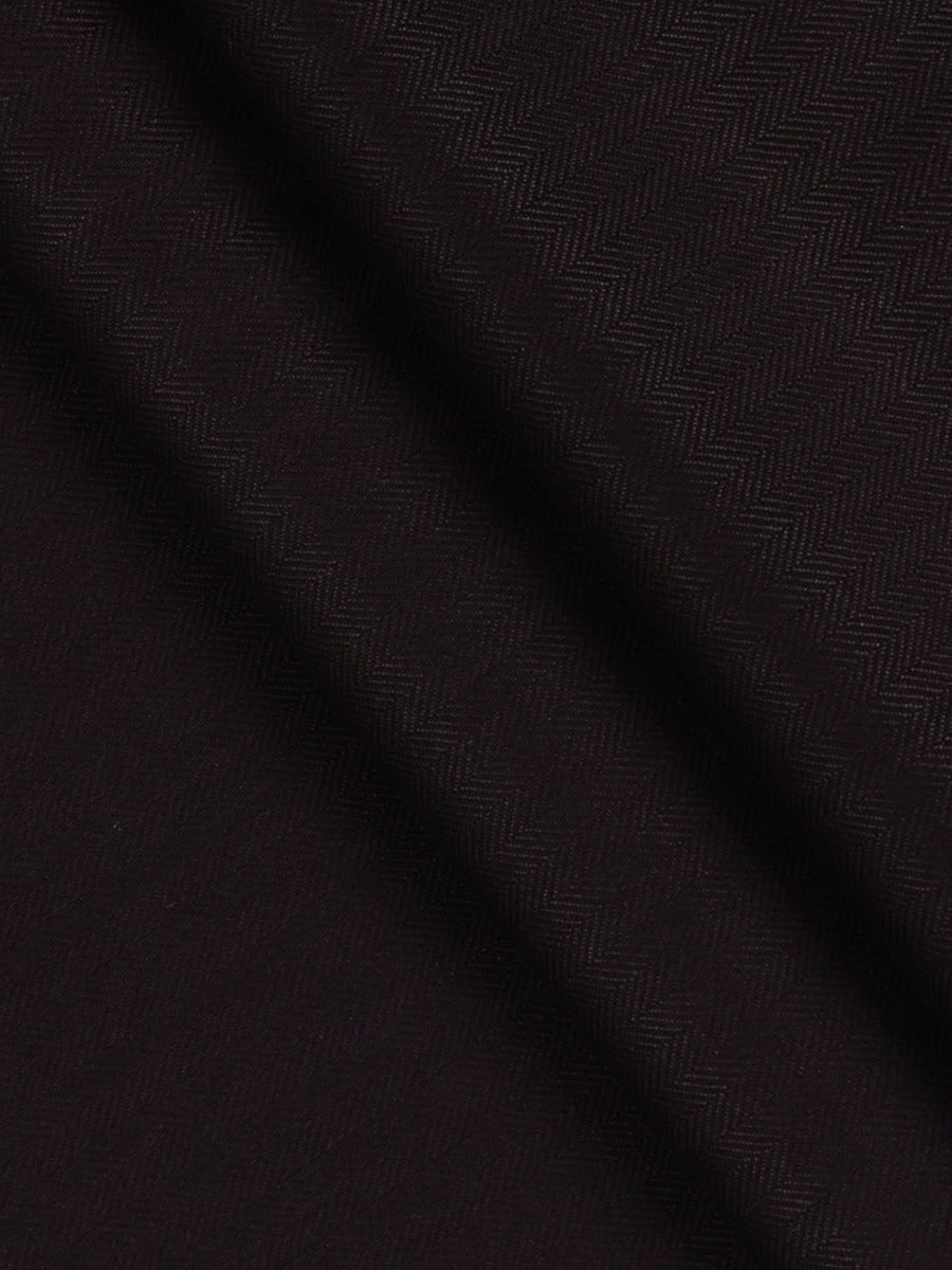Premium Wool Blended Dark Violet Colour Plain Pants Fabric Joy Wool