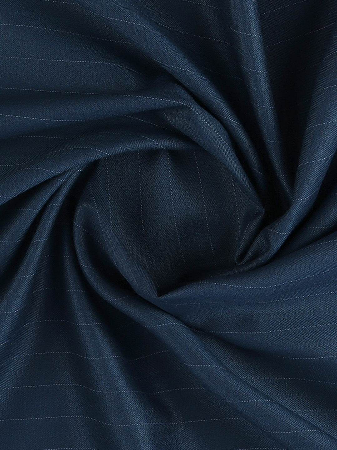 Men Poly Viscose Blend Dark Blue Pants Fabric Enable Stretch