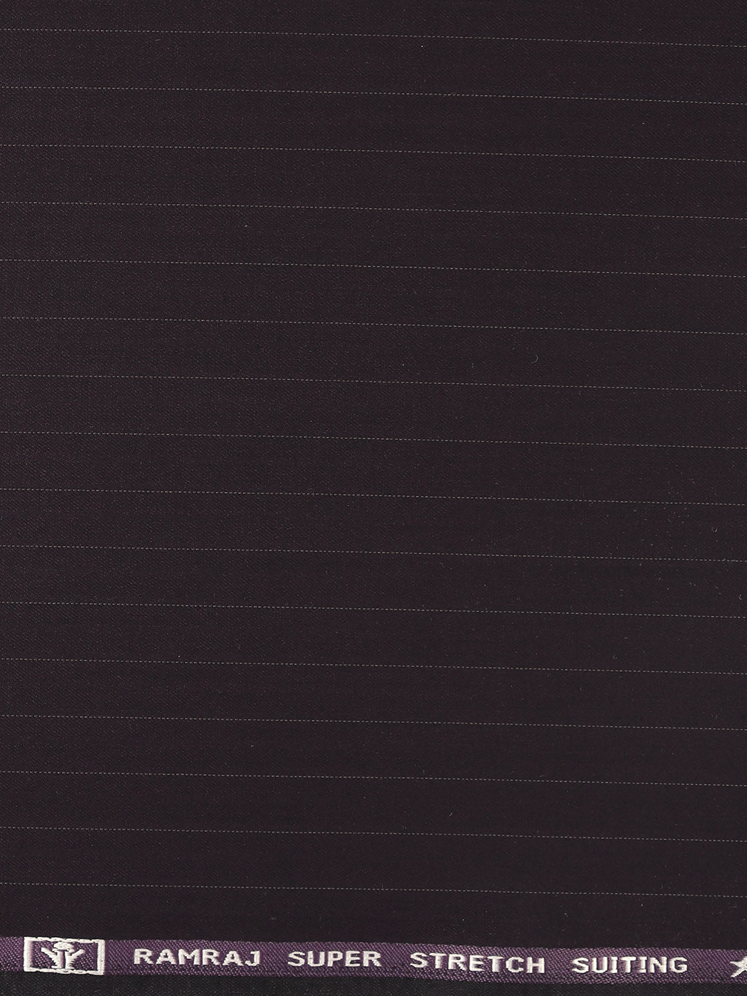 Men Poly Viscose Blend Dark Purple Pants Fabric Enable Stretch