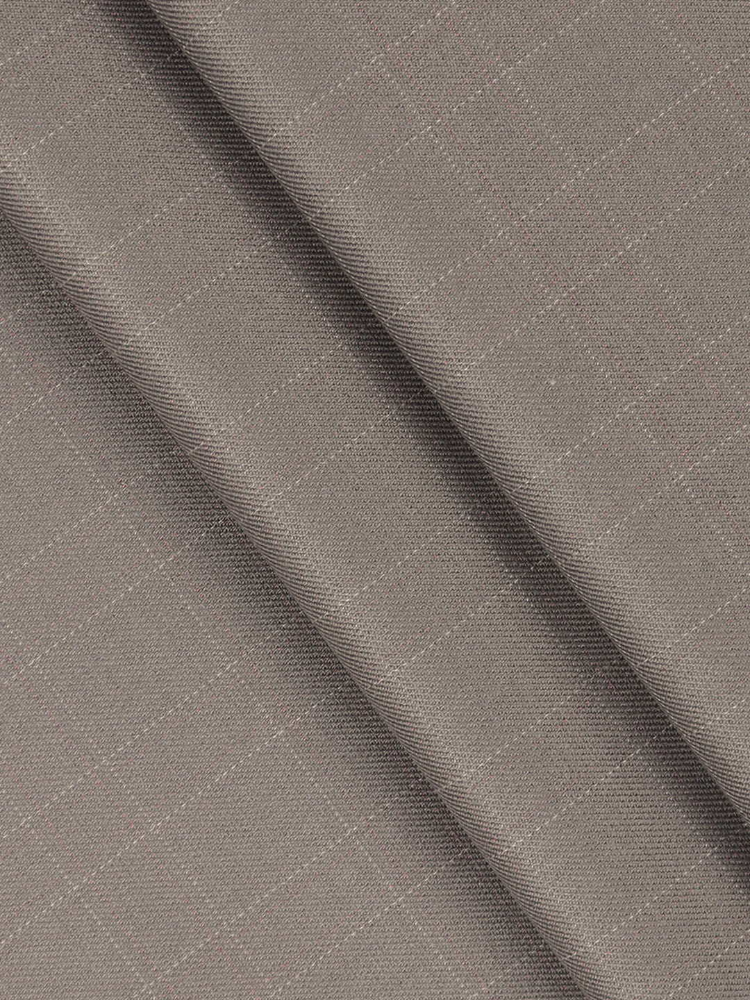 Men Cotton Blend Checks Pants Fabric Brownish Grey Icle Stretch