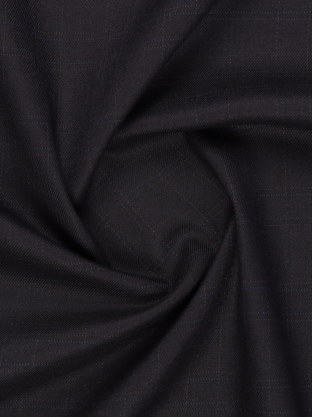 Men Cotton Blend Checks Pants Fabric Dark Purple Icle Stretch