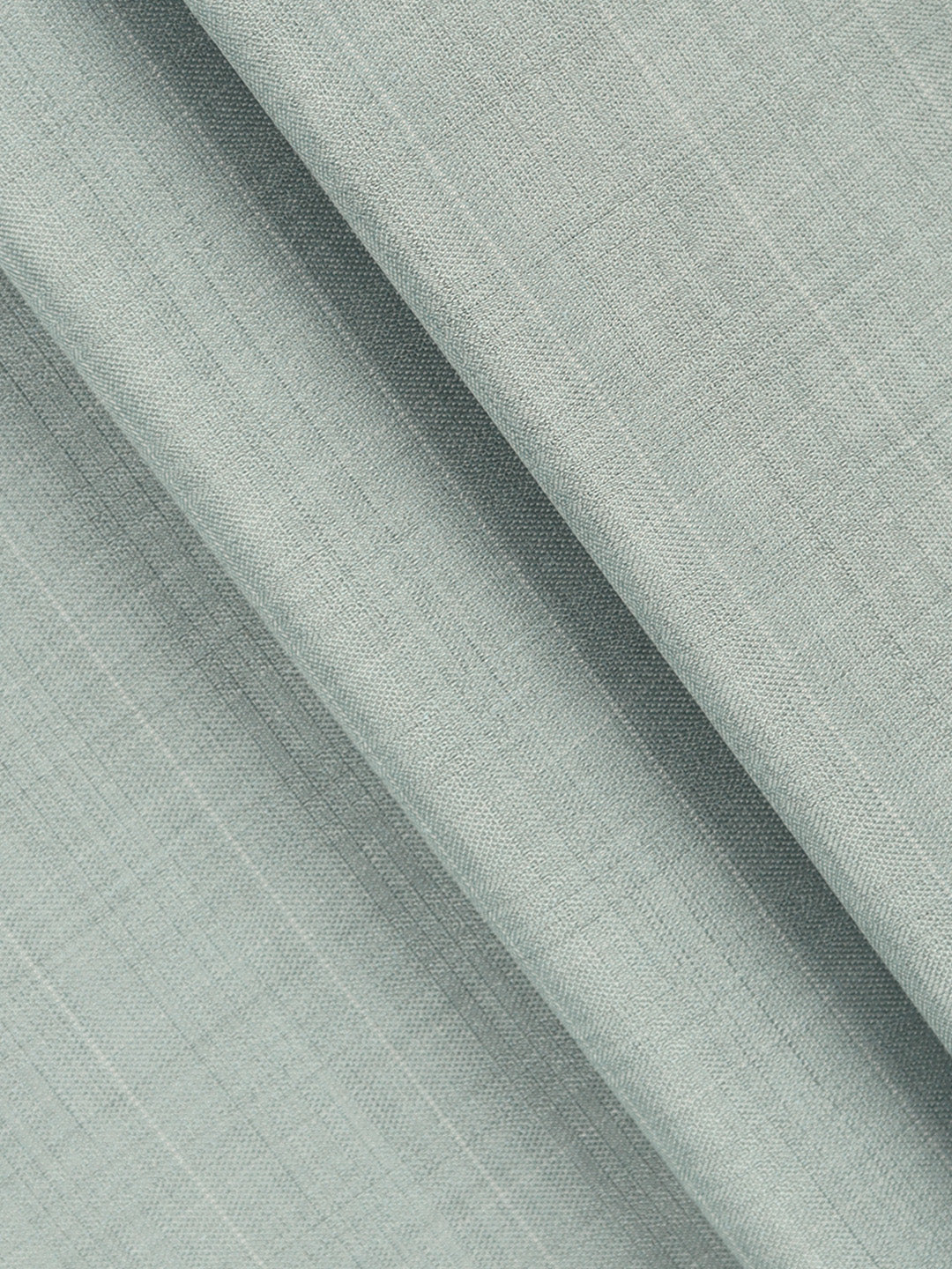 Poly Viscose Stretch Sage Green Checked Pants Fabric Fun Days