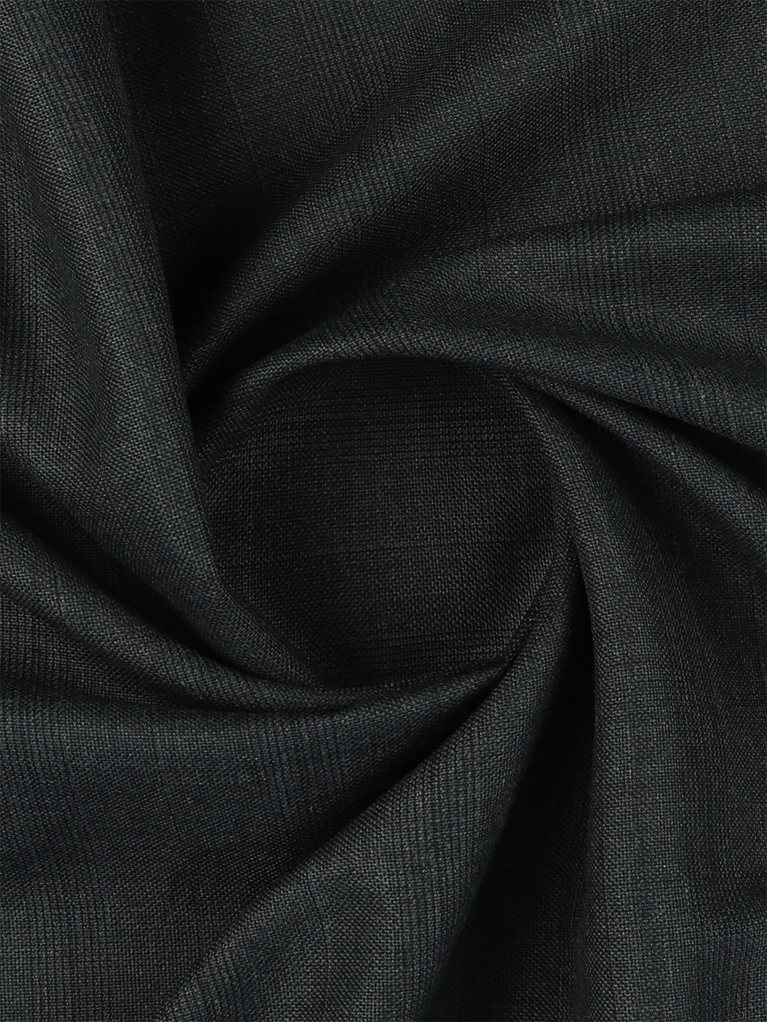 Poly Viscose Blend Self Design Stretch Suiting Fabric Greyish Blue Enable