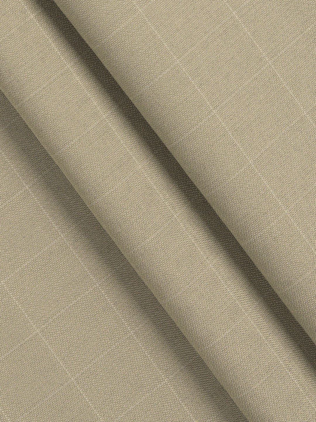 Poly Viscose Checked Suiting Fabric Light Brown Week Days