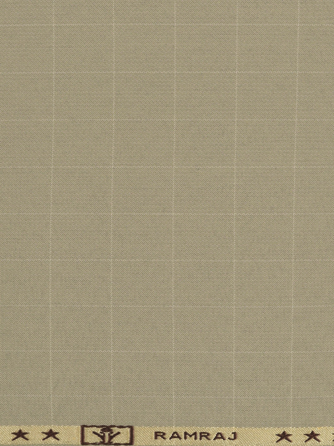 Poly Viscose Checked Suiting Fabric Light Brown Week Days