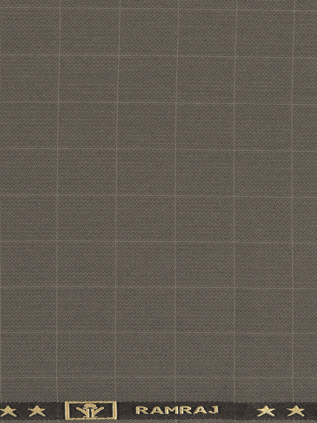 Poly Viscose Checked Suiting Fabric Grey Week Days