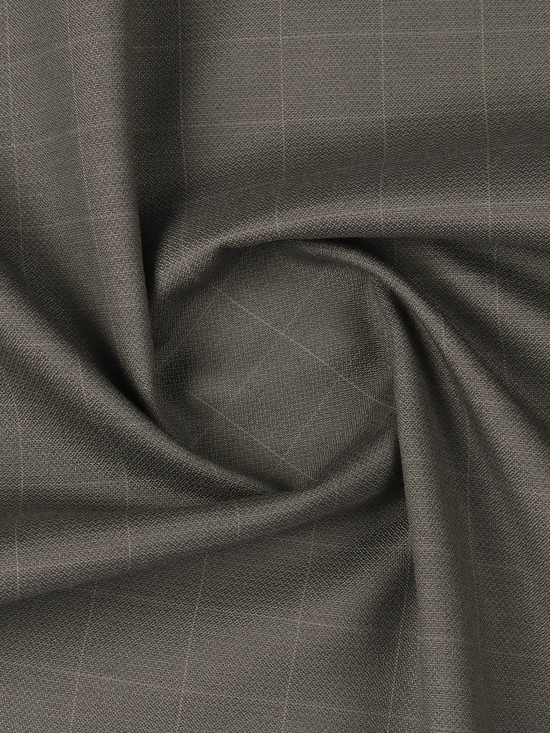 Poly Viscose Checked Suiting Fabric Grey Week Days