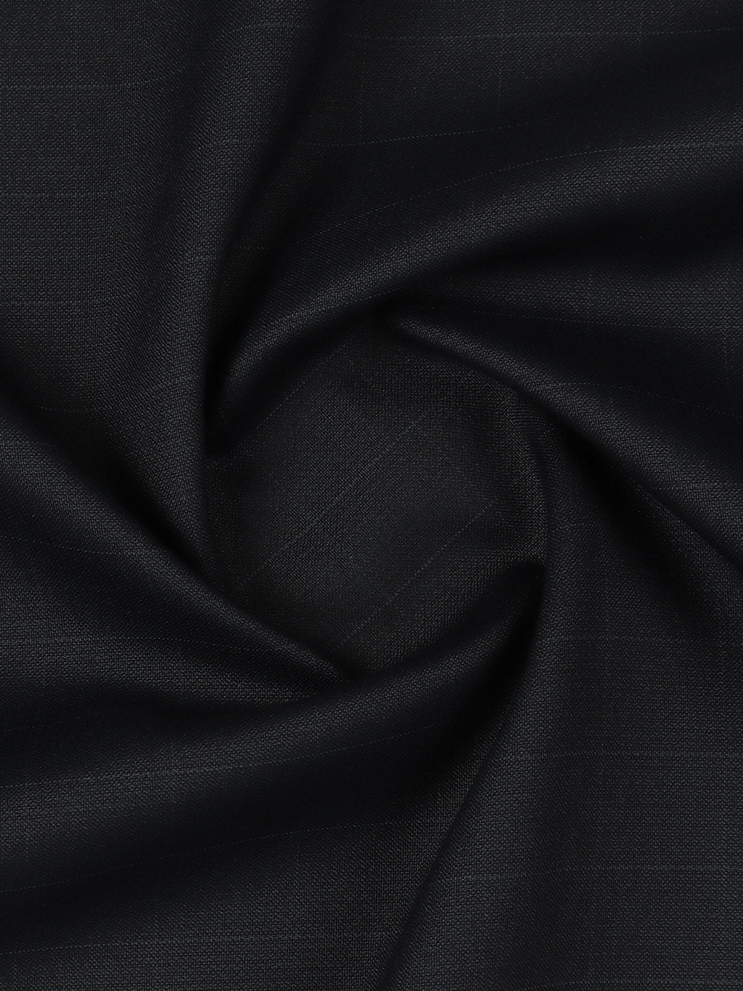 Poly Viscose Checked Suiting Fabric Dark Blue Week Days