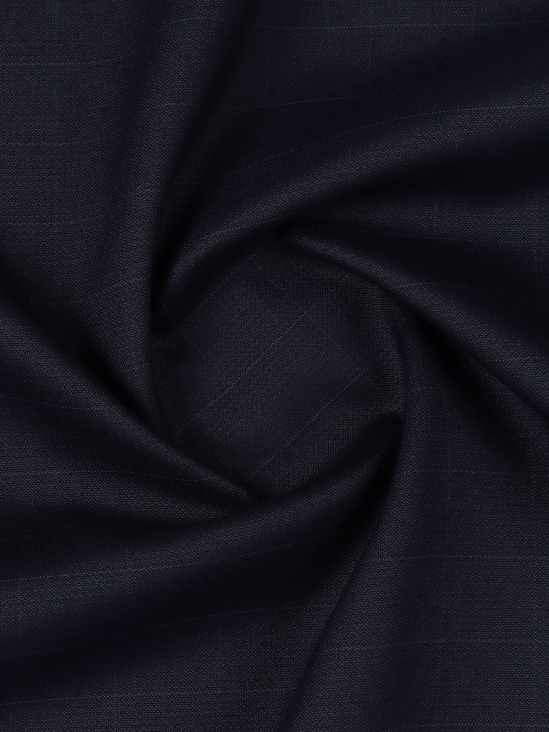 Poly Viscose Checked Suiting Fabric Dark Blue Week Days