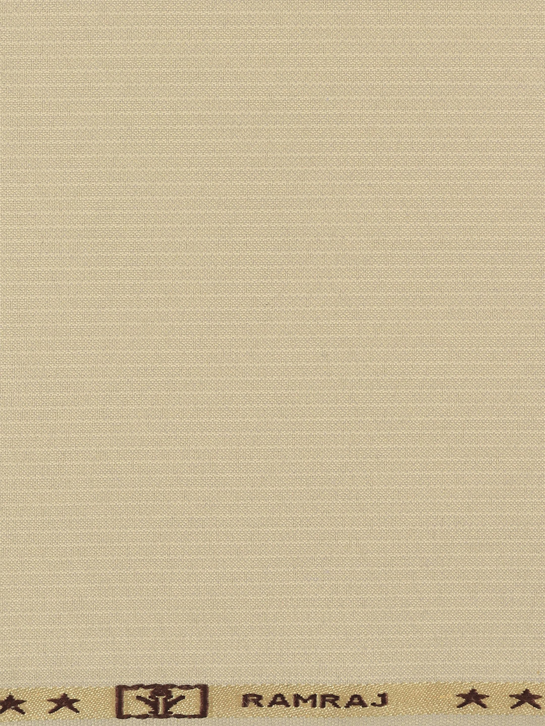Poly Viscose Striped Suiting Fabric Light Brown Week Days