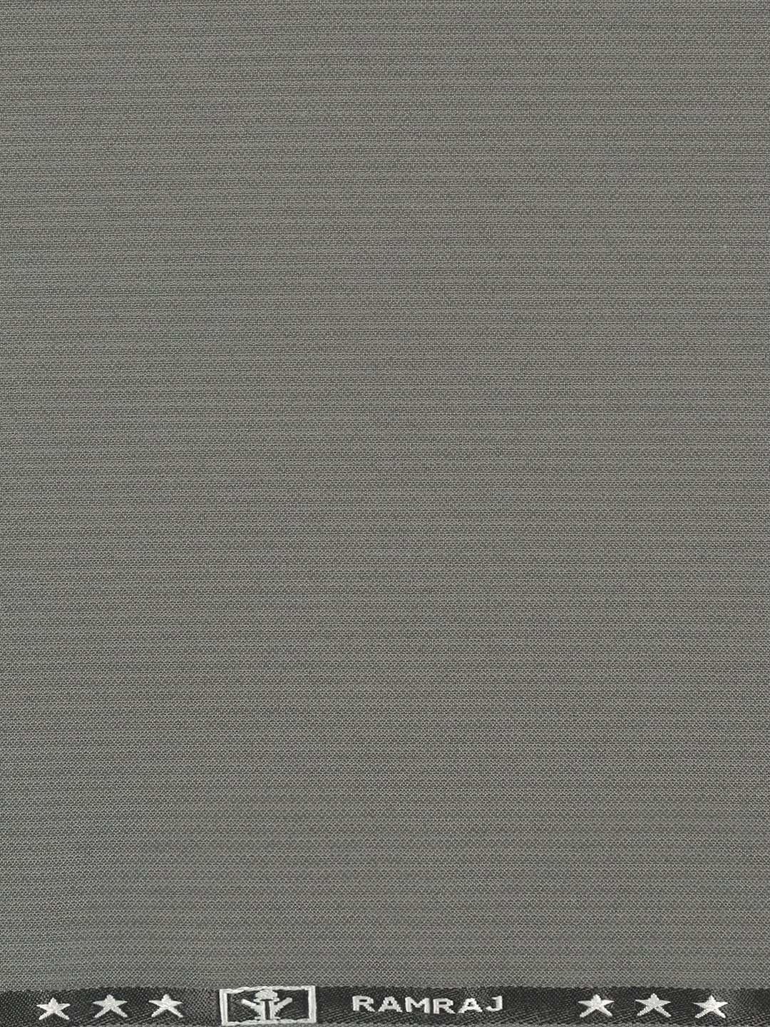 Poly Viscose Grey Striped Suiting Fabric Week Days