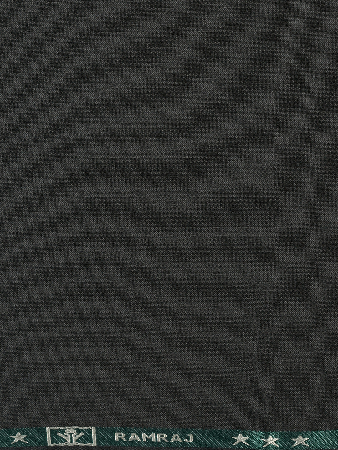 Poly Viscose Dark Green Striped Suiting Fabric Week Days