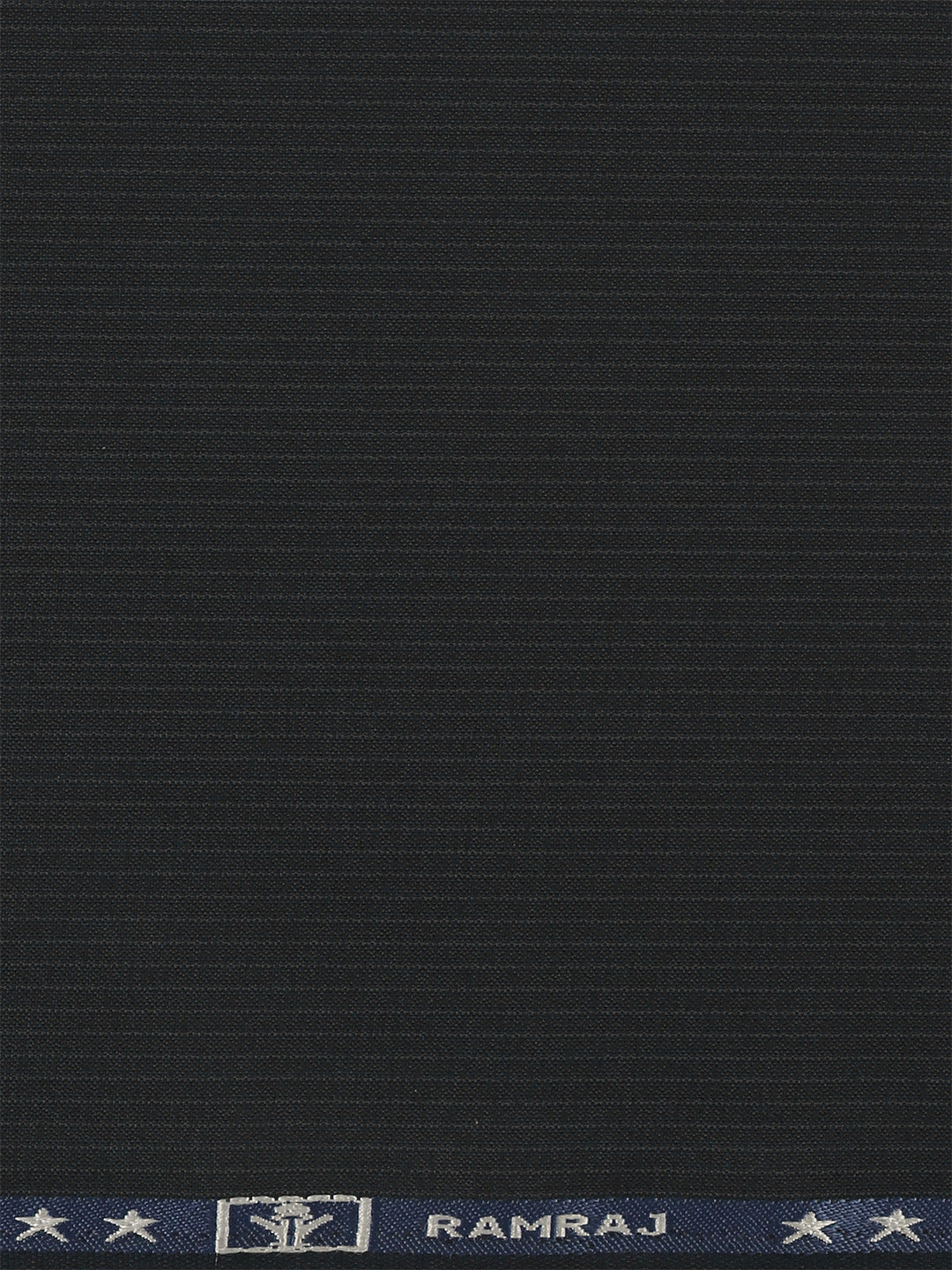 Poly Viscose Dark Blue Striped Suiting Fabric Week Days
