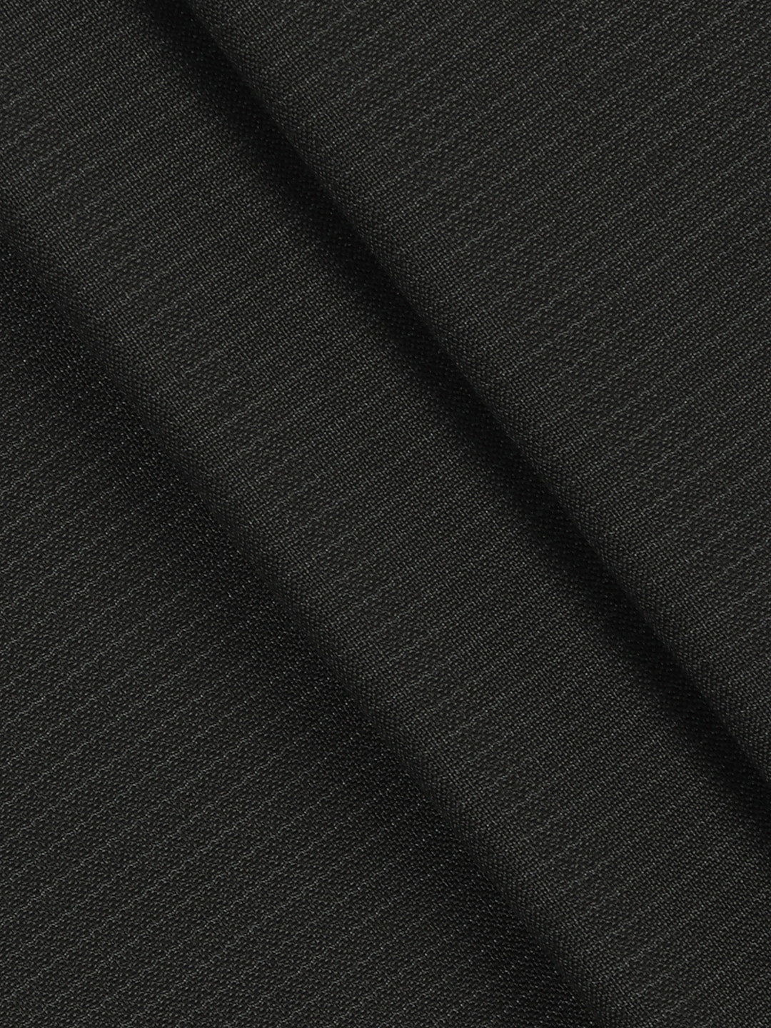 Poly Viscose Black Striped Suiting Fabric Week Days