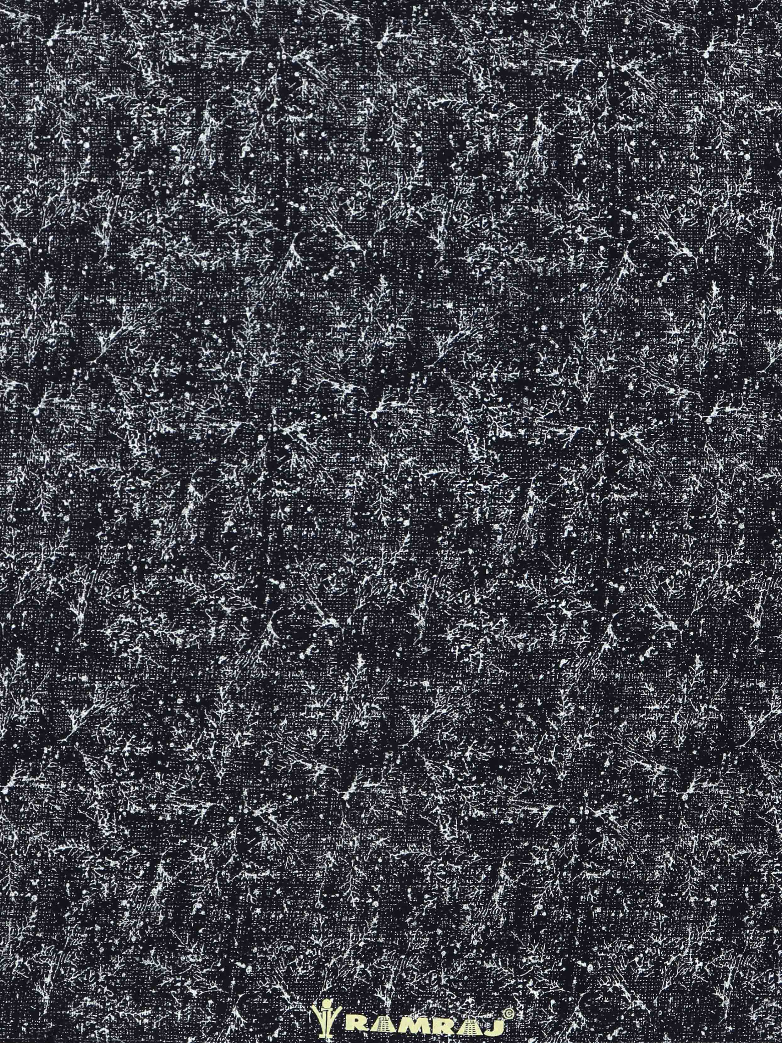 100% Cotton Navy & White Printed Shirt Fabric Alpha- Zoom view