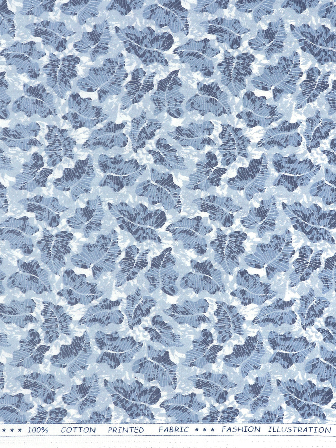 Men 100% Cotton Grey with Blue Printed Shirt Fabric Oslo